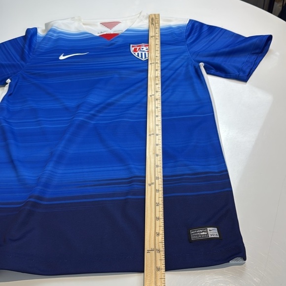 USA Soccer 2015/16 Nike Dri Fit Jersey Mens Small Blue Stitched Logo - Picture 8 of 10